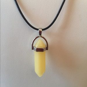 Lemon Jade Bullet Necklace ☀️